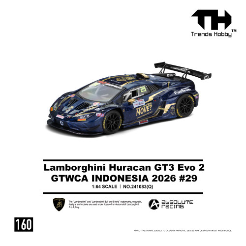 【预售全款】TH-兰博基尼HuracanGT3 EVO2 GT世界亚洲杯2026 29号