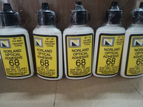 美国高粘度诺兰NORLAND光敏胶 紫外线UV光学固化胶水NOA68
