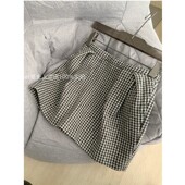 麻豆 丝绒花苞短裙 纯色 巴黎橱窗2.0 巨好搭羊毛千鸟格