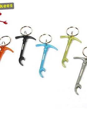 路客munkees小冰镐啤酒开瓶器户外钥匙扣挂件时尚创意扣起子3406