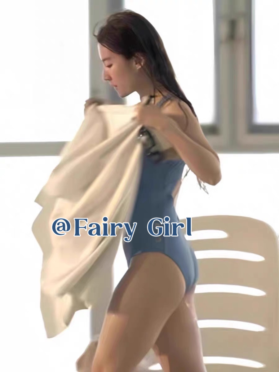 [Fairy Girl] 玫瑰的故事刘亦菲黄亦玫同款无袖连体泳衣