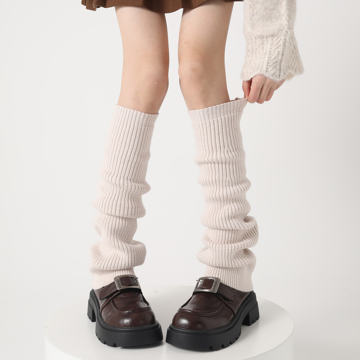 lulu同款袜套针织露露平替腿套