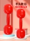 Утолщенные, звуковые гантели с плоской головкой♥【красная пара】