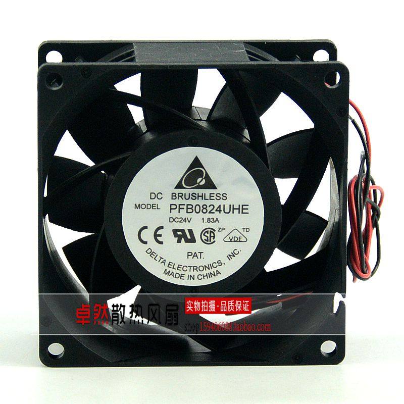 全新原装台达DELTA PFB0824UHE 24V 1.83A 变频器 散热风扇