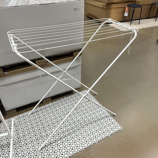 IKEA宜家加尔晾衣架室内户外晒衣架可折叠阳台房间衣服整理晾衣架