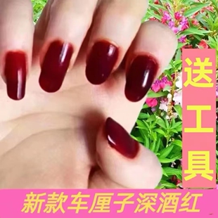 送防溢贴指甲花粉小桃红冬夏季可用包指甲红色车厘子红风仙花