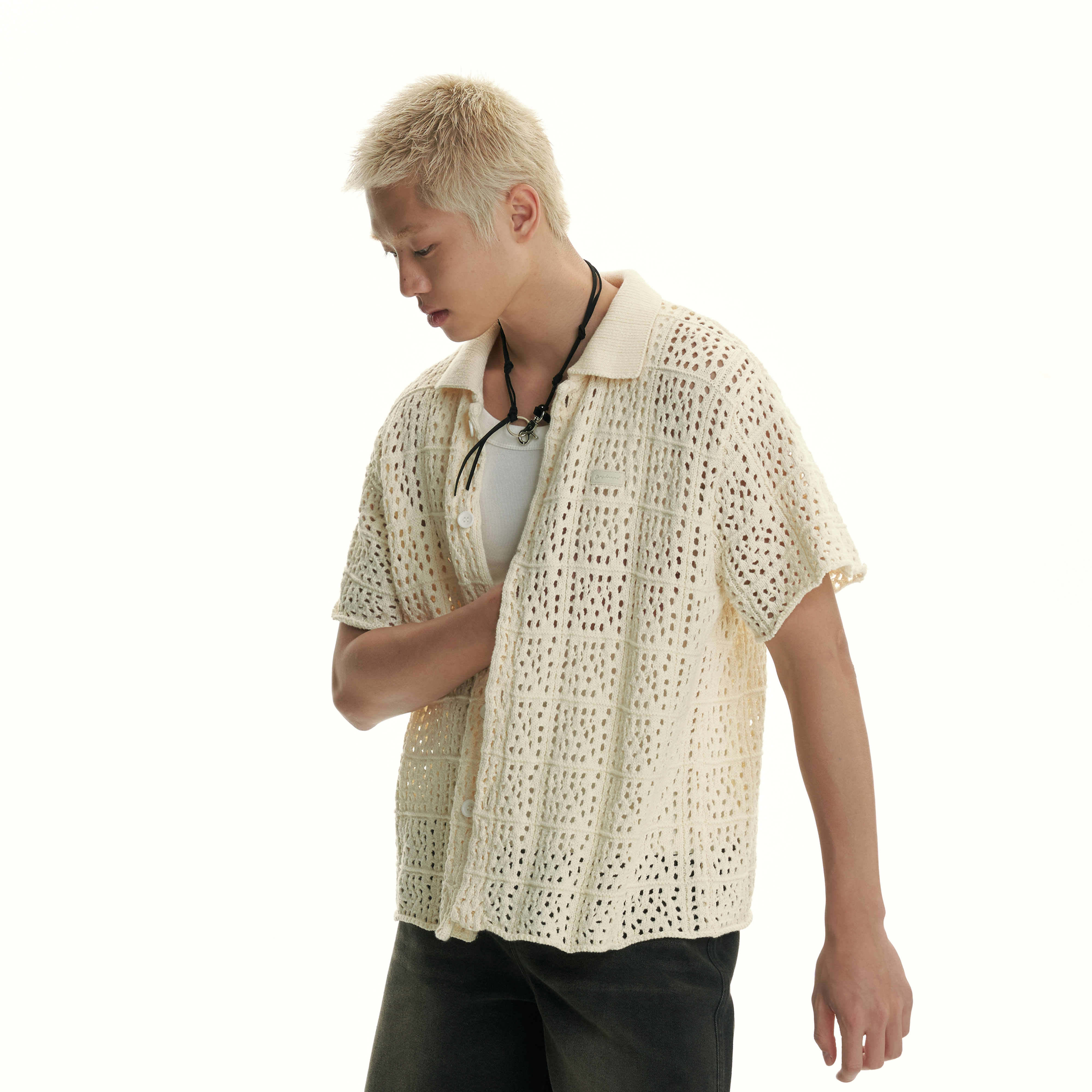 TGNS枪黑牛皮绳做旧钥匙扣