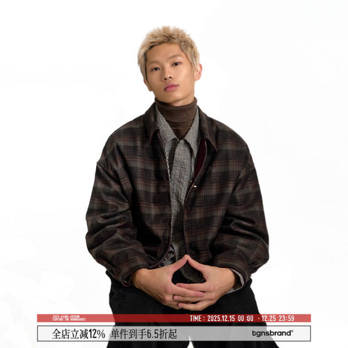 TGNS双面麂皮抽绳夹克