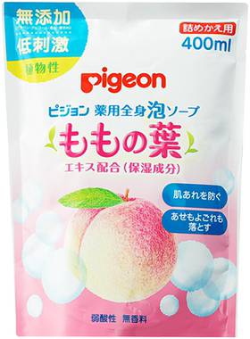 贝亲婴儿桃叶洗浴二合一400ml*2