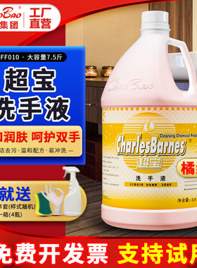 超宝泡沫洗手液除菌消毒洗手液酒店宾馆KTV商用大桶补充装DFF010