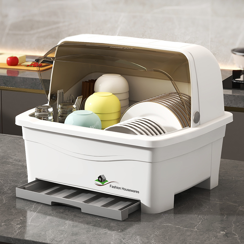 碗筷收纳盒碗柜带盖沥水碗碟架箱