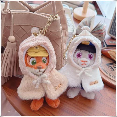 【仅售衣服】尼克小狐狸挂件娃衣服卫衣朱迪钥匙扣斗篷披肩