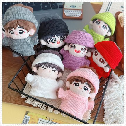 娃衣迷你衣服5cm娃衣娃帽5厘米7cm动物体海星体小着替黑猫连体衣