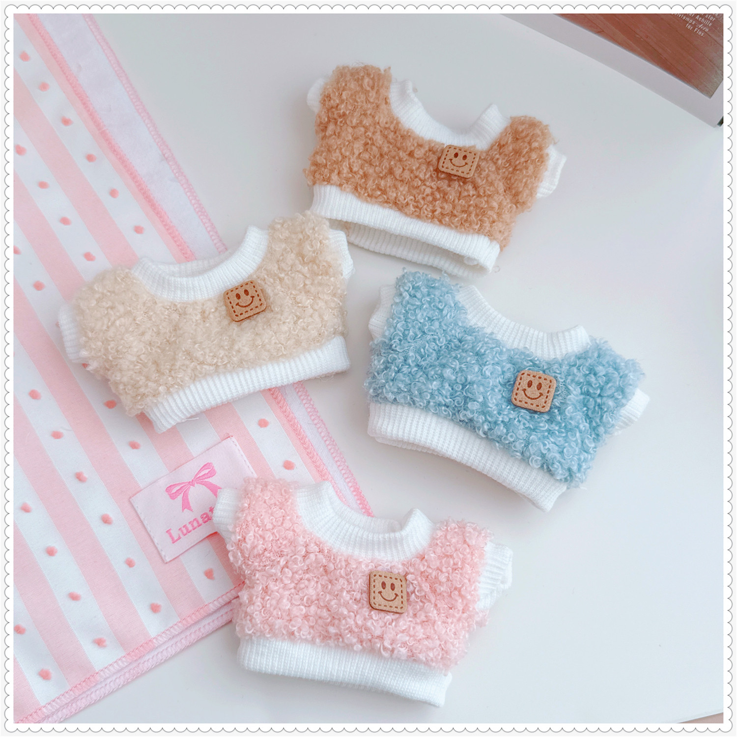 拉布布10cm娃衣雪莉玫自嘲熊