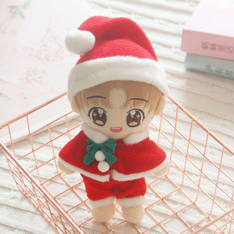 圣诞老人套装爱豆玩偶布娃娃现货