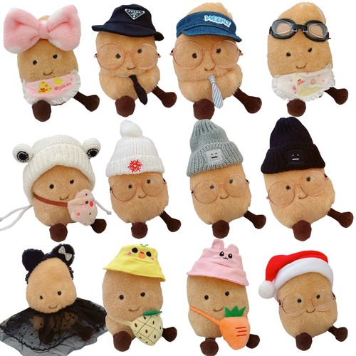 仅售衣服】jc趣味土豆19cm配饰衣服娃衣玩偶眼镜帽子围兜