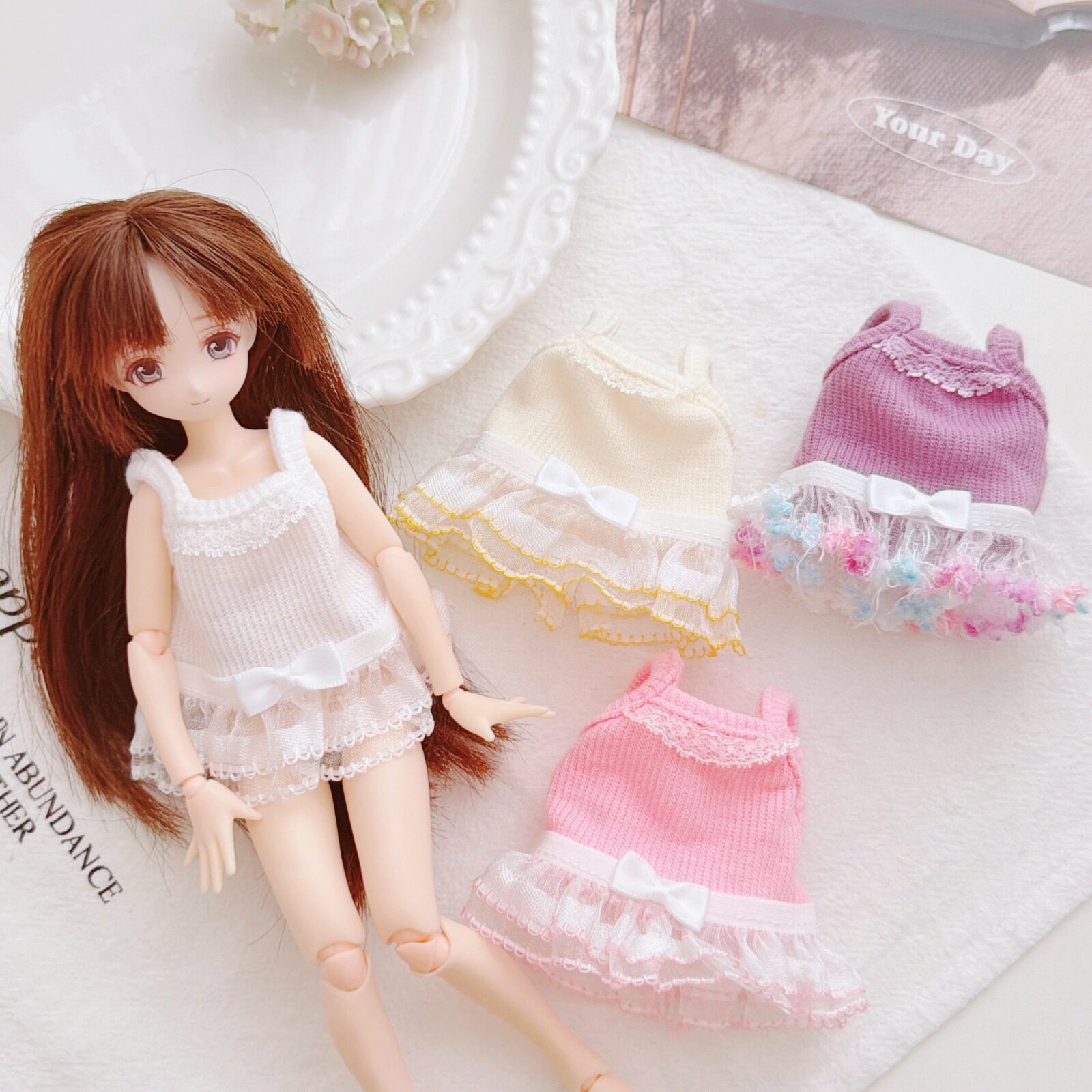 【azone光魇双生ob24/22】吊带衫 蕾丝吊带裙子 小短裙 衣服裙子图片