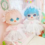 Белая розовая юбка, комплект, хлопковая кукла, 20 см, 20см, детская одежда