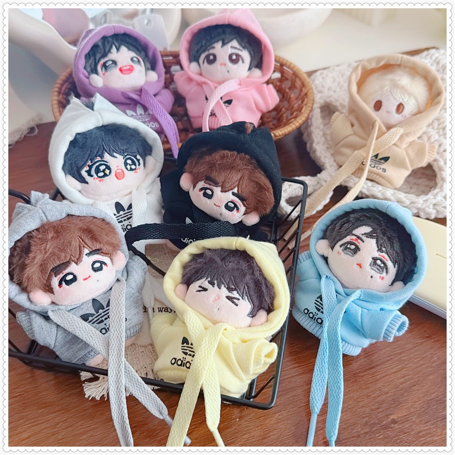 娃衣迷你衣服5cm娃衣娃帽5厘米7cm动物体海星体黑白粉紫纯色卫衣,模玩/动漫/周边/娃圈三坑/桌游,棉花娃娃/毛绒玩具娃衣,淘宝优惠券,粉丝福利购,淘宝优惠卷