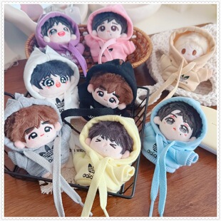 娃衣迷你衣服5cm娃衣娃帽5厘米7cm动物体海星体黑白粉紫纯色卫衣