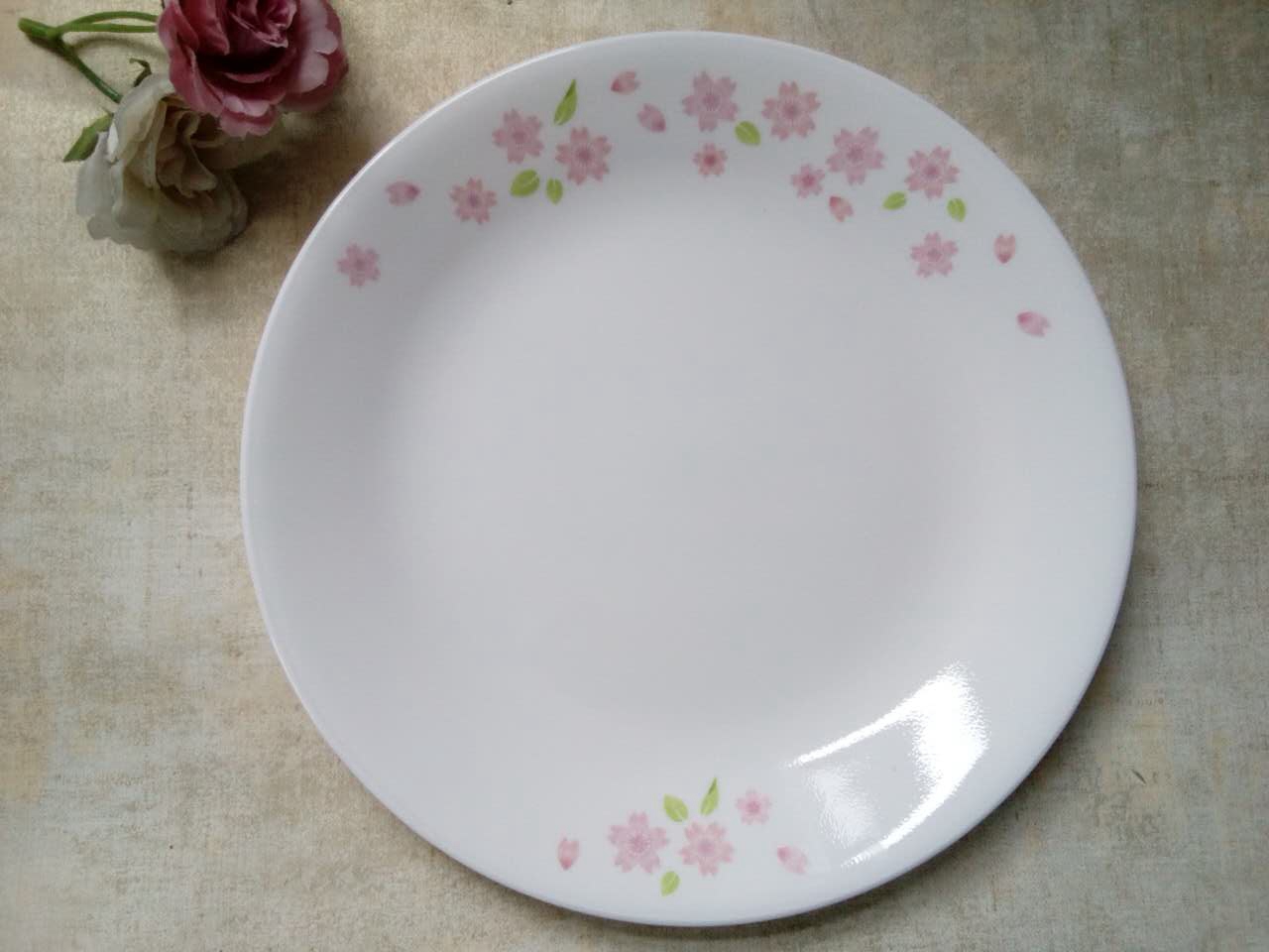 美国康宁餐具耐热玻璃8寸圆平盘