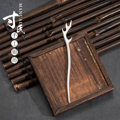 其他簪子足银古典一鹿有你