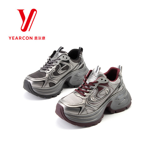 意尔康银月老爹鞋女2025春季复古