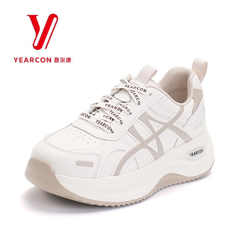意尔康女鞋2026春秋新款厚底休闲鞋运动鞋百搭增高透气舒适跑步鞋,女鞋,时尚休闲鞋,淘宝优惠券,粉丝福利购,淘宝优惠卷