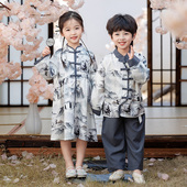 演出服女童开学园服表演服 兄妹装 汉服男童古风国风唐装 儿童春秋款