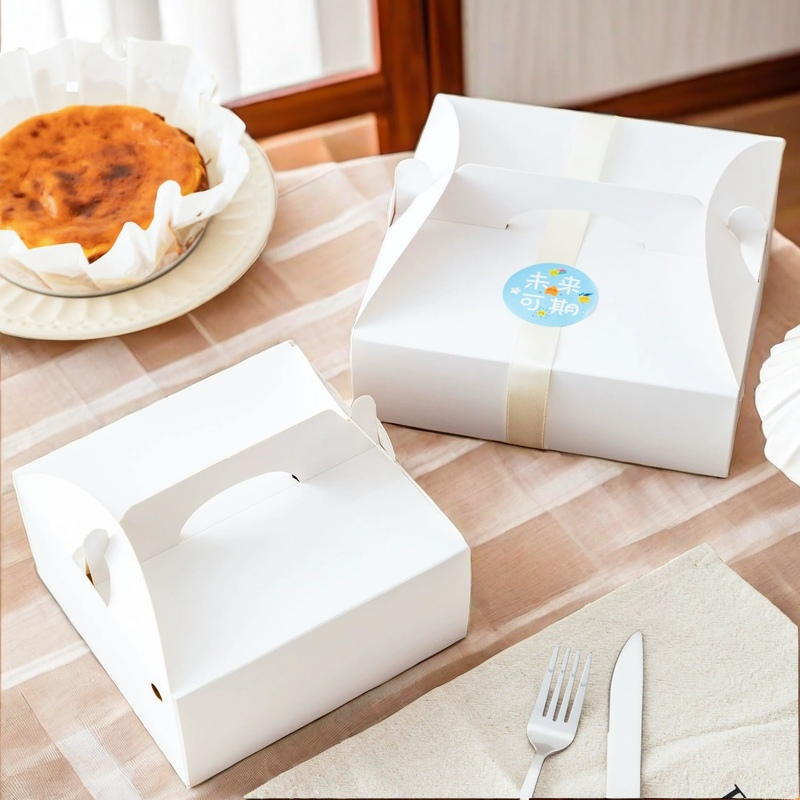 手提慕斯蛋糕盒6寸芝士饼干