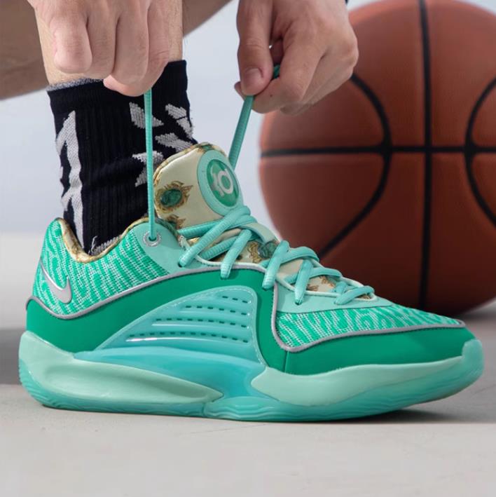 Nike KD 16 Wanda专业防滑耐磨低帮篮球鞋绿DV2916-301