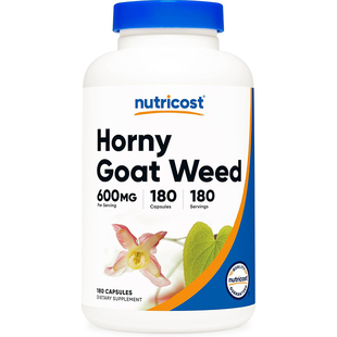 现货美国Nutricost Horny Goat Weed淫羊藿提取物 600mg180粒胶囊