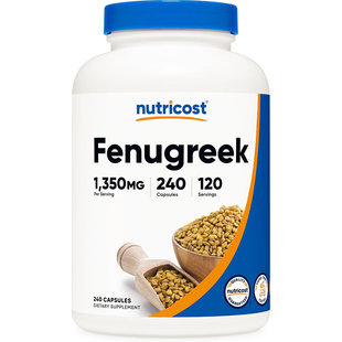 现货美国Nutricost Fenugreek葫芦巴籽胶囊1350mg*240粒