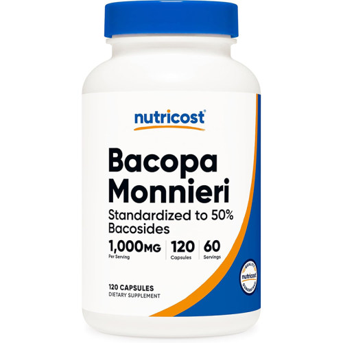 现货 美国Nutricost假马齿苋提取物胶囊Bacopa Monnieri 记忆力