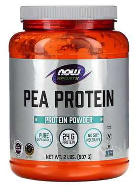 现货Now Foods运动系列豌豆蛋白质营养粉Pea Protein 原味 907 克