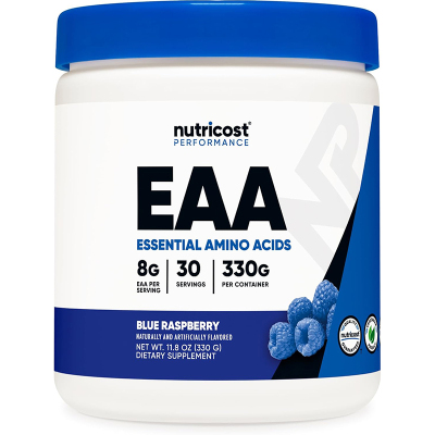 现货美国Nutricost EAA Powder 蓝莓味速溶粉末必需氨基酸330g