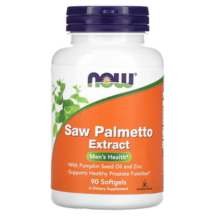 现货美国NOW Foods Saw Palmetto Extract 锯棕榈 前列摄护腺90粒