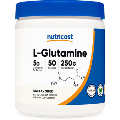 现货 美国nutricost左旋谷氨酰胺粉L-glutamine 原味 250克