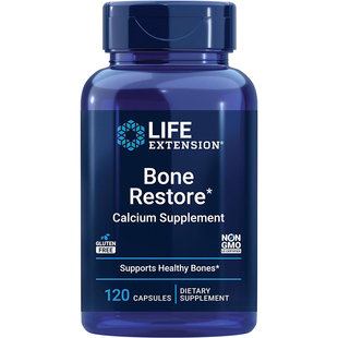 现货Life Extension Bone Restore骨骼修护含钙与D3和镁硼锌锰硅