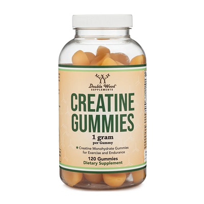 美国Double Wood Creatine Gummies 一水肌酸软糖120粒