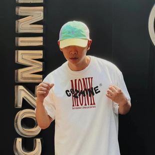 矿客兄弟 双色印花基础款 2023夏 嘻哈街舞 tee hiphop COZMINE