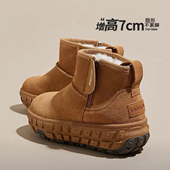皮毛一体加绒加厚保暖厚底轮胎底棉鞋 内增高雪地靴女2025新款 爆款