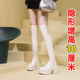 真皮过膝长靴女2025年秋冬小个子内增高10CM弹力瘦瘦靴高跟长筒靴