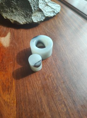 新疆和田玉籽料青花扳指精品