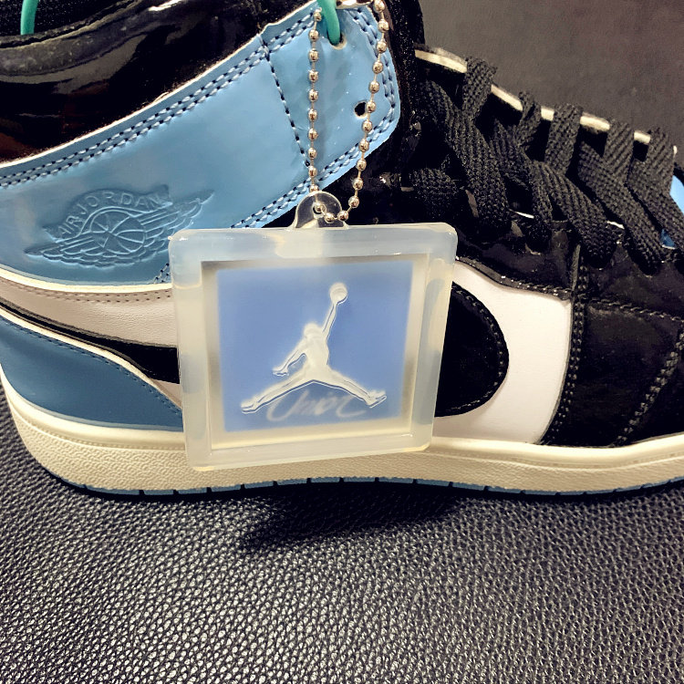 适配乔air 4 aj4 x union 骑士 南海岸 吊牌挂件tpu透明铭牌挂饰