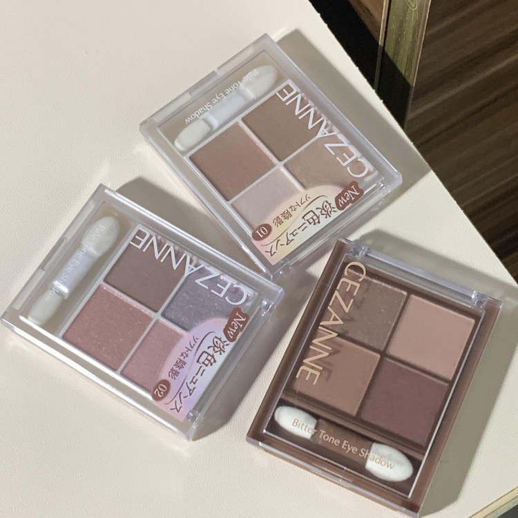 【保税】CEZANNE/倩诗丽四色眼影透明感盘修饰眼部