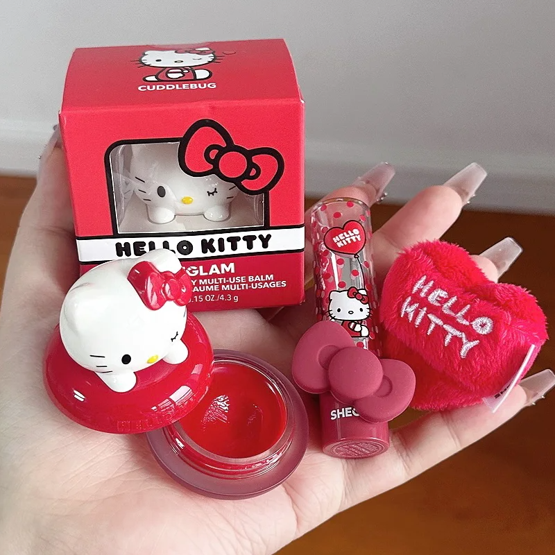 可爱萌物~Sheglam新品Hello Kitty联名腮红膏唇颊两用自然提气色