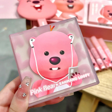 pinkbear皮可熊眼影loopy联名赞萌露比修颜综合粉盘皮克熊多功能