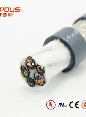 CE认证欧标LIYCY 2/3/4/5-30P*2*2.0/2.5平方柔性屏蔽对绞线电缆