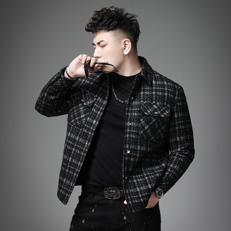 男士高级感冬季白鸭绒羽绒服夹克2025新款潮牌轻奢短款防寒服外套